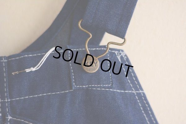 画像4: 1990s KEY Imperial デニムオーバーオール　 表記W40 L34 