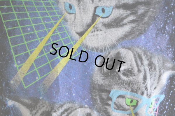 画像7: 1990s 猫の目から怪光線Tシャツ　 実寸M 