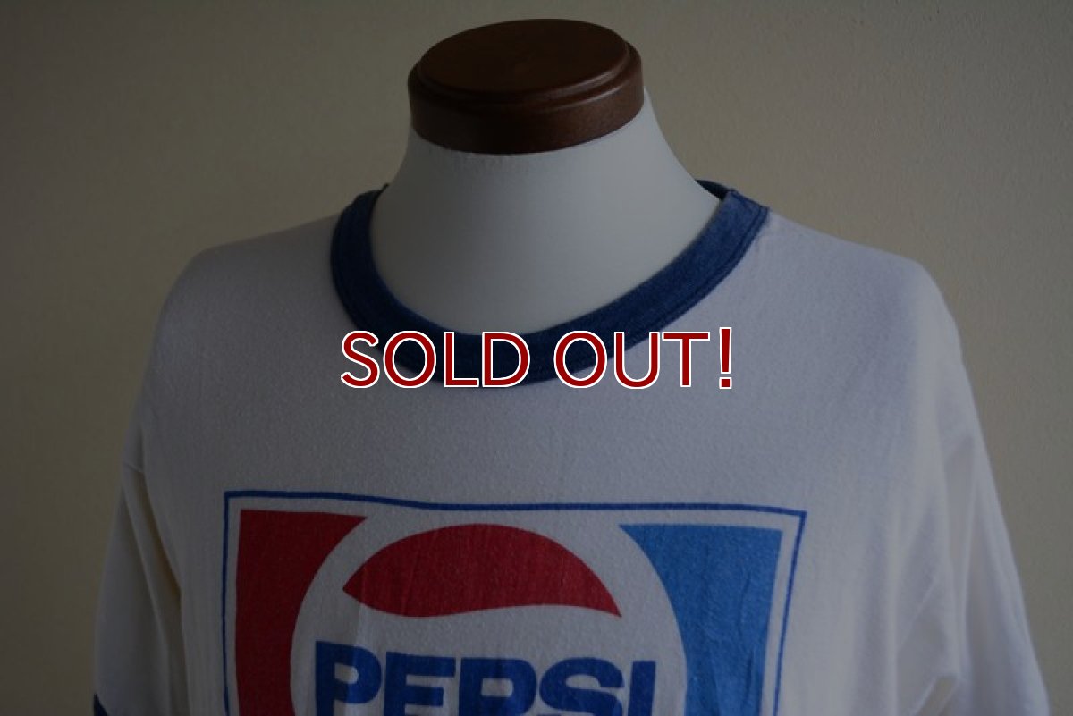 画像6: 1980s PEPSI リンガーTシャツ　 両面プリント　 表記XL  (6)