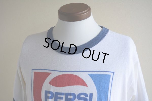 画像6: 1980s PEPSI リンガーTシャツ　 両面プリント　 表記XL 