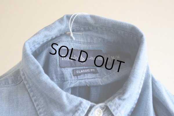 画像9: RalphLauren シャンブレーBDシャツ　 表記M 