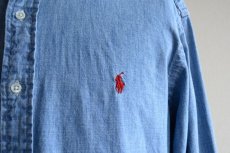 画像6: RalphLauren シャンブレーBDシャツ　 表記M  (6)