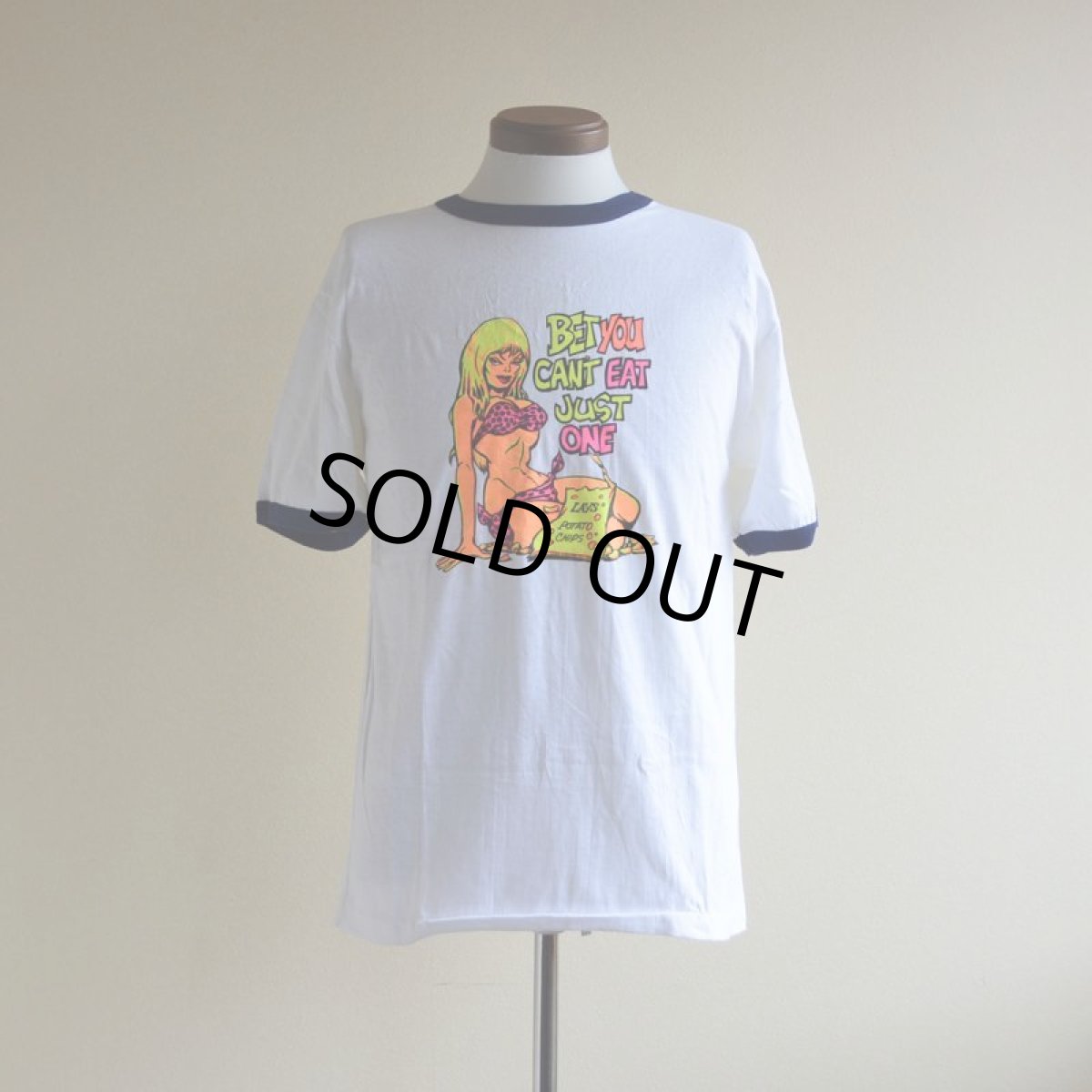 画像1: 1970s LAY'S リンガーTシャツ　 DEAD STOCK　 表記M  (1)