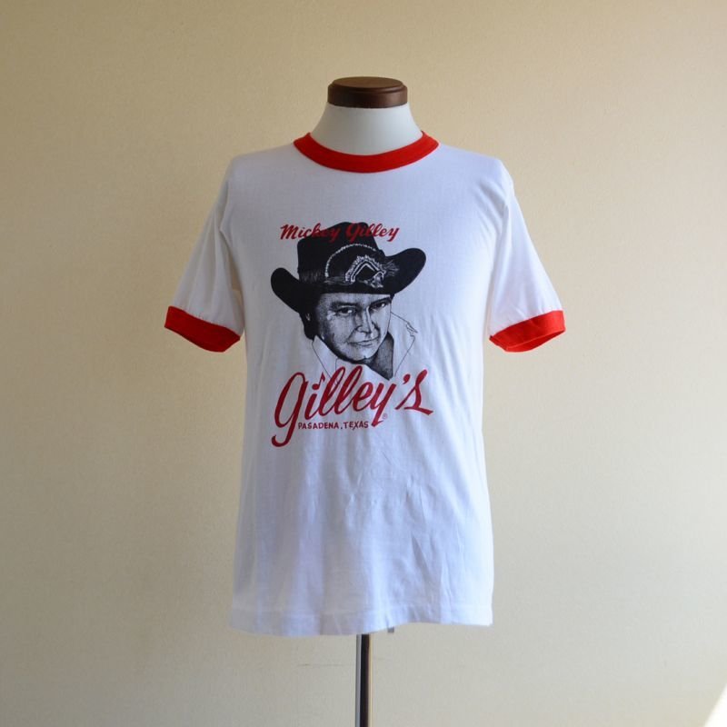 1980s Gilley's リンガーTシャツ 両面プリント 表記L - 古着屋HamburgCafe