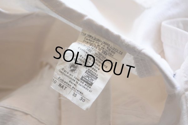 画像4: 1990s Carhartt 生成りオーバーオール　 MADE IN USA　 表記W36 L30 