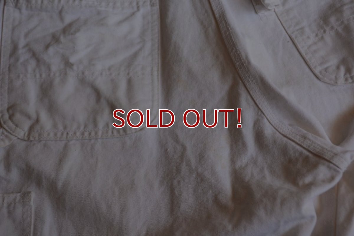 画像9: 1990s Carhartt 生成りオーバーオール　 MADE IN USA　 表記W36 L30  (9)