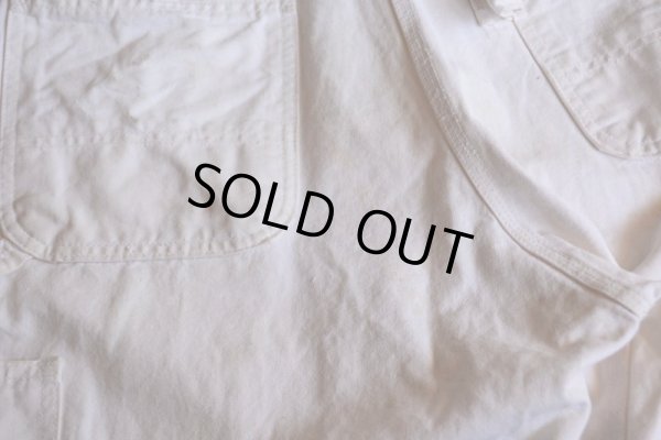 画像9: 1990s Carhartt 生成りオーバーオール　 MADE IN USA　 表記W36 L30 