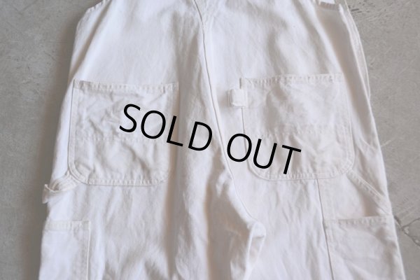 画像7: 1990s Carhartt 生成りオーバーオール　 MADE IN USA　 表記W36 L30 