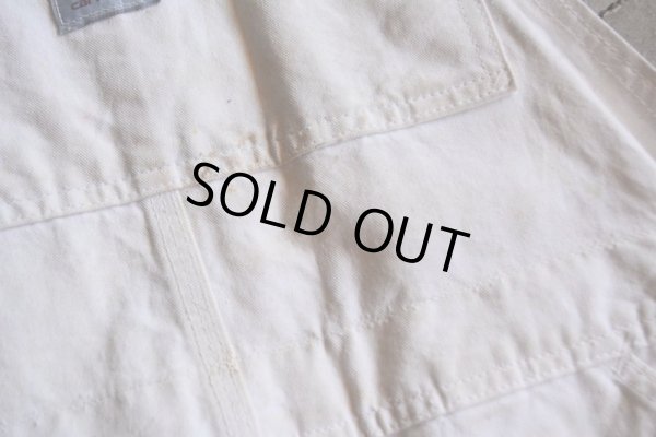 画像12: 1990s Carhartt 生成りオーバーオール　 MADE IN USA　 表記W36 L30 