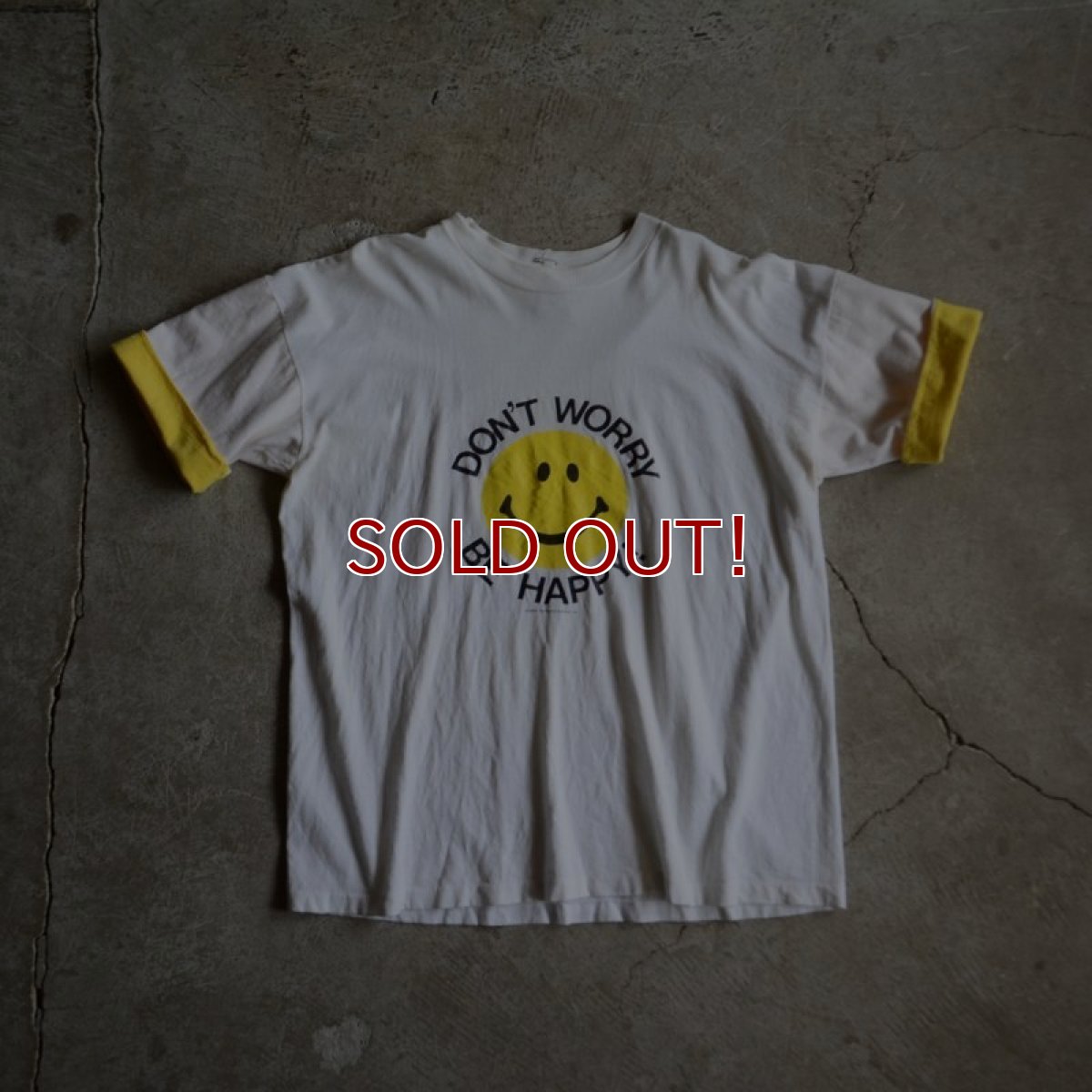 画像5: 1980s DON'T WORRY BE HAPPY スマイルTシャツ　 HEARTLAND APPAREL　 表記XL  (5)