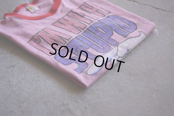 画像16: 1970s I'M WITH STUPID 杢リンガーTシャツ　 表記M 