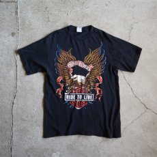 画像1: 1990s PROUD RIDERS EAGLE Tシャツ　 表記M  (1)