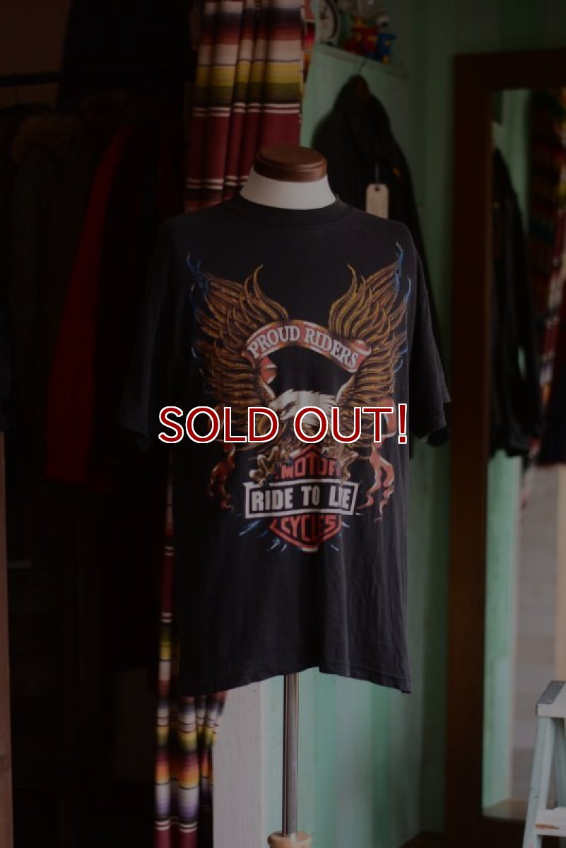 画像3: 1990s PROUD RIDERS EAGLE Tシャツ　 表記M  (3)