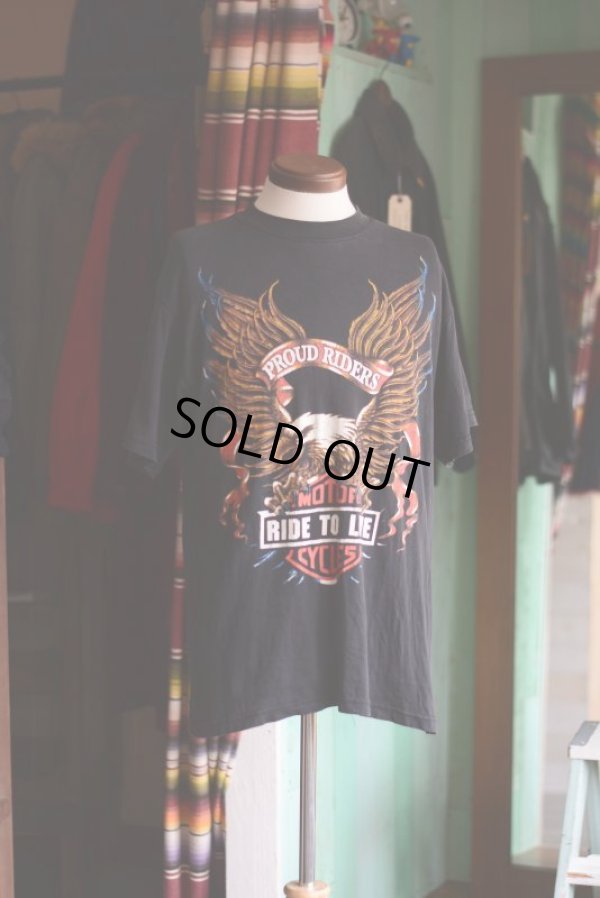 画像3: 1990s PROUD RIDERS EAGLE Tシャツ  表記M