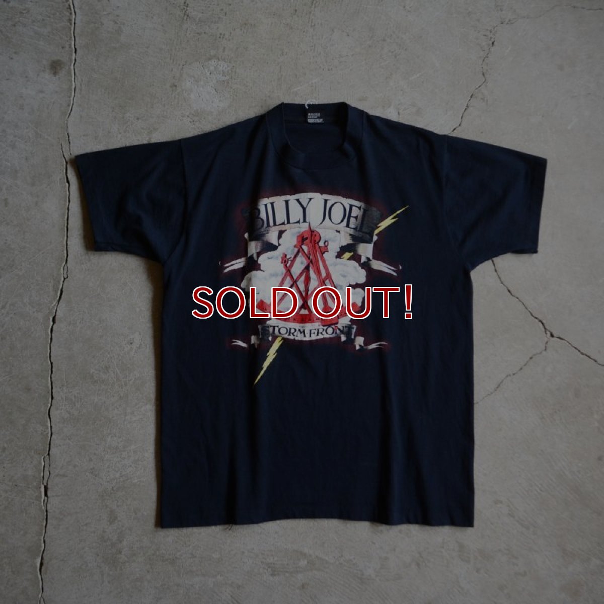 画像5: 1990s BILLY JOEL STORM FRONT Tシャツ　 表記XL  (5)