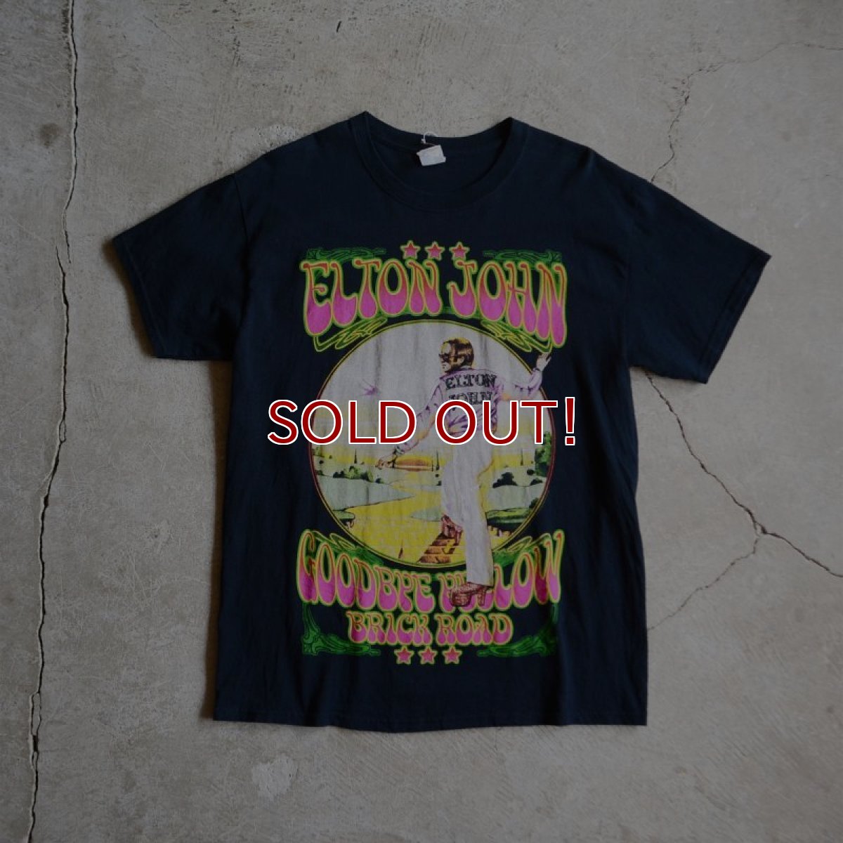 画像5: 2000s〜 ELTON JOHN GOODBYE YELLOW BRICK ROAD 2016 WORLD TOUR Tシャツ　 表記L  (5)