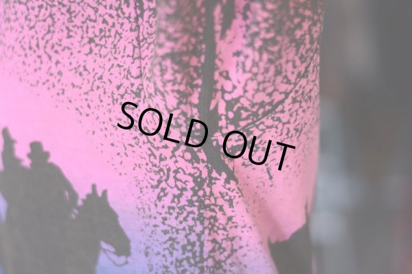 画像9: 1990s カウボーイシルエット総柄Tシャツ  表記L