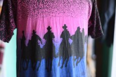 画像5: 1990s カウボーイシルエット総柄Tシャツ　 表記L  (5)