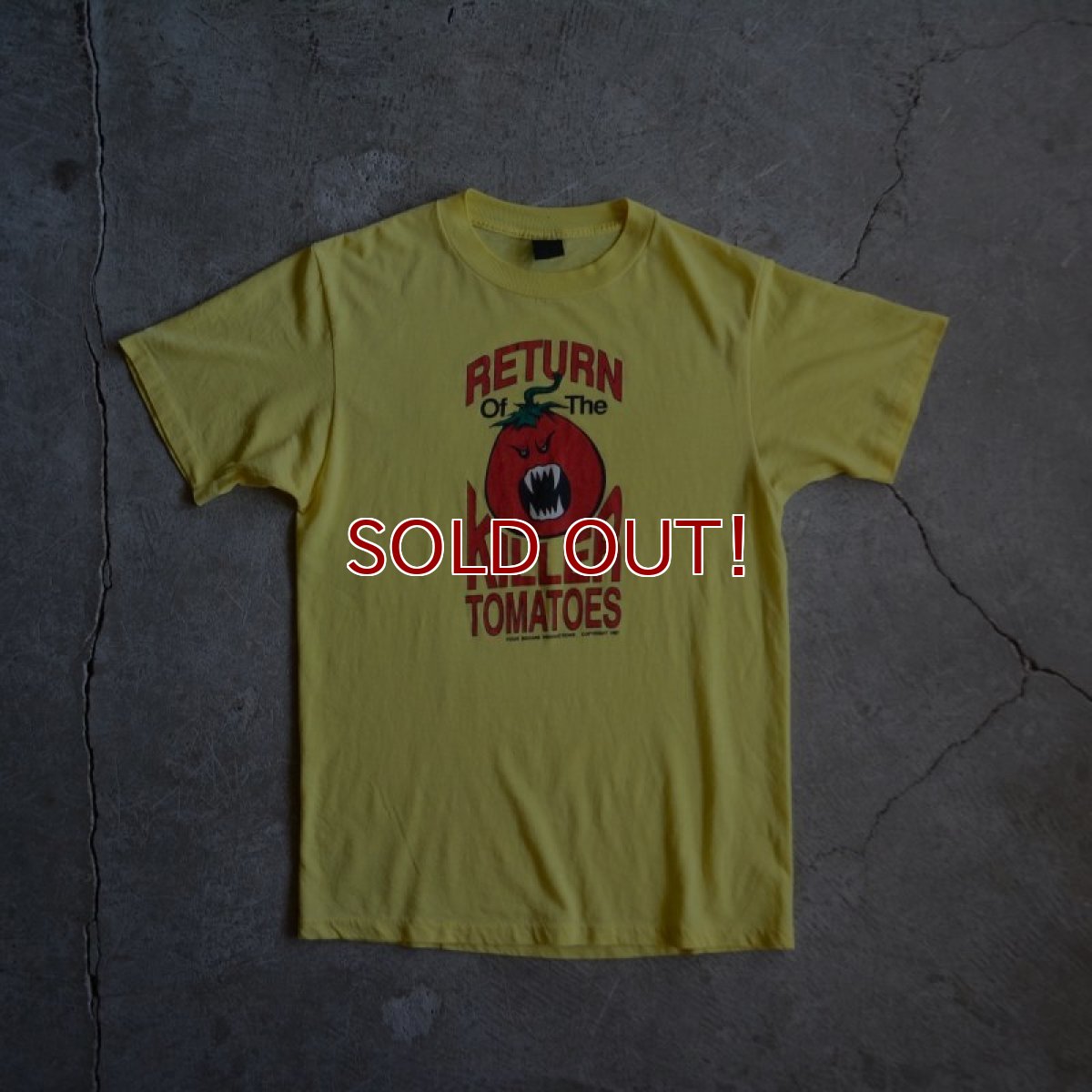 画像2: 1980s Return of the Killer Tomatoes 映画Tシャツ　 実寸ML  (2)