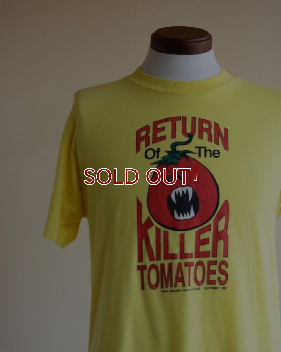 画像1: 1980s Return of the Killer Tomatoes 映画Tシャツ　 実寸ML  (1)