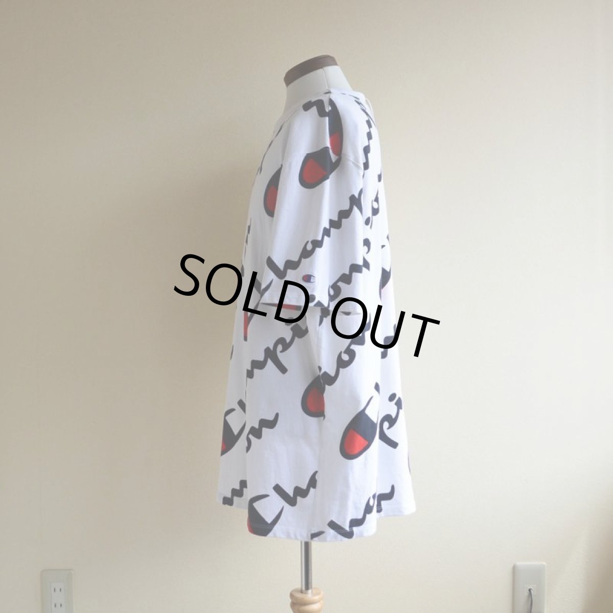 画像4: Champion 総柄Tシャツ　 表記XL  (4)