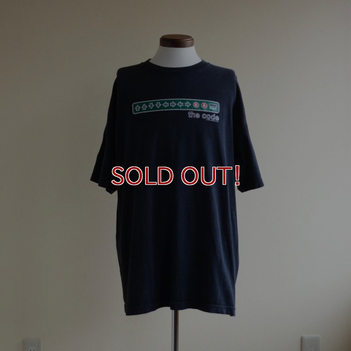画像1: 上上下下左右左右BA Tシャツ　 実寸XL  (1)