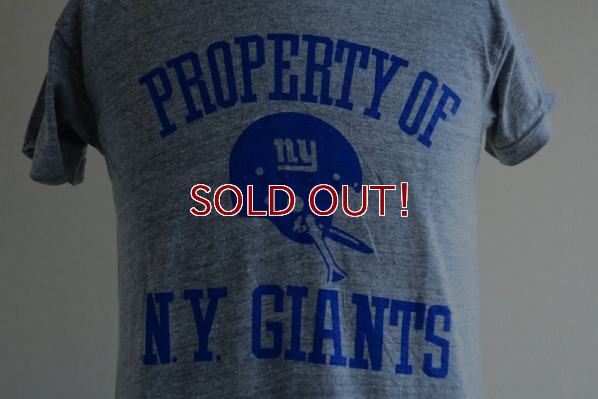 画像9: 1970s PROPERTY OF N.Y. GIANTS Tシャツ　 DEAD STOCK　 表記M  (9)