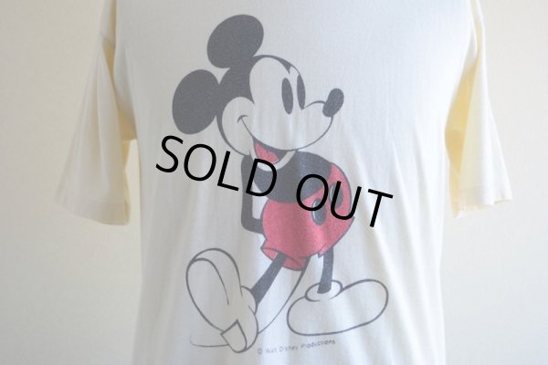 画像7: 1980s MICKEY MOUSE リンガーTシャツ　 実寸ML 