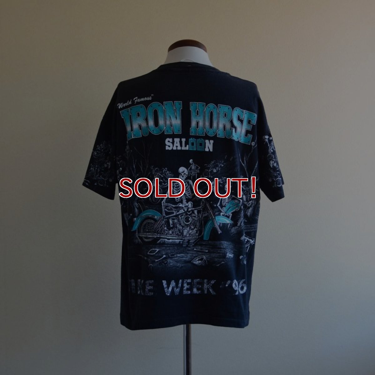 画像3: 1990s IRON HORSE SALOON BIKE WEEK '96 ポケットTシャツ　 表記L  (3)