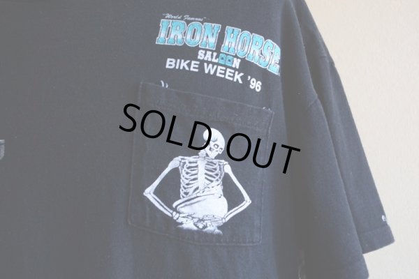 画像7: 1990s IRON HORSE SALOON BIKE WEEK '96 ポケットTシャツ　 表記L 