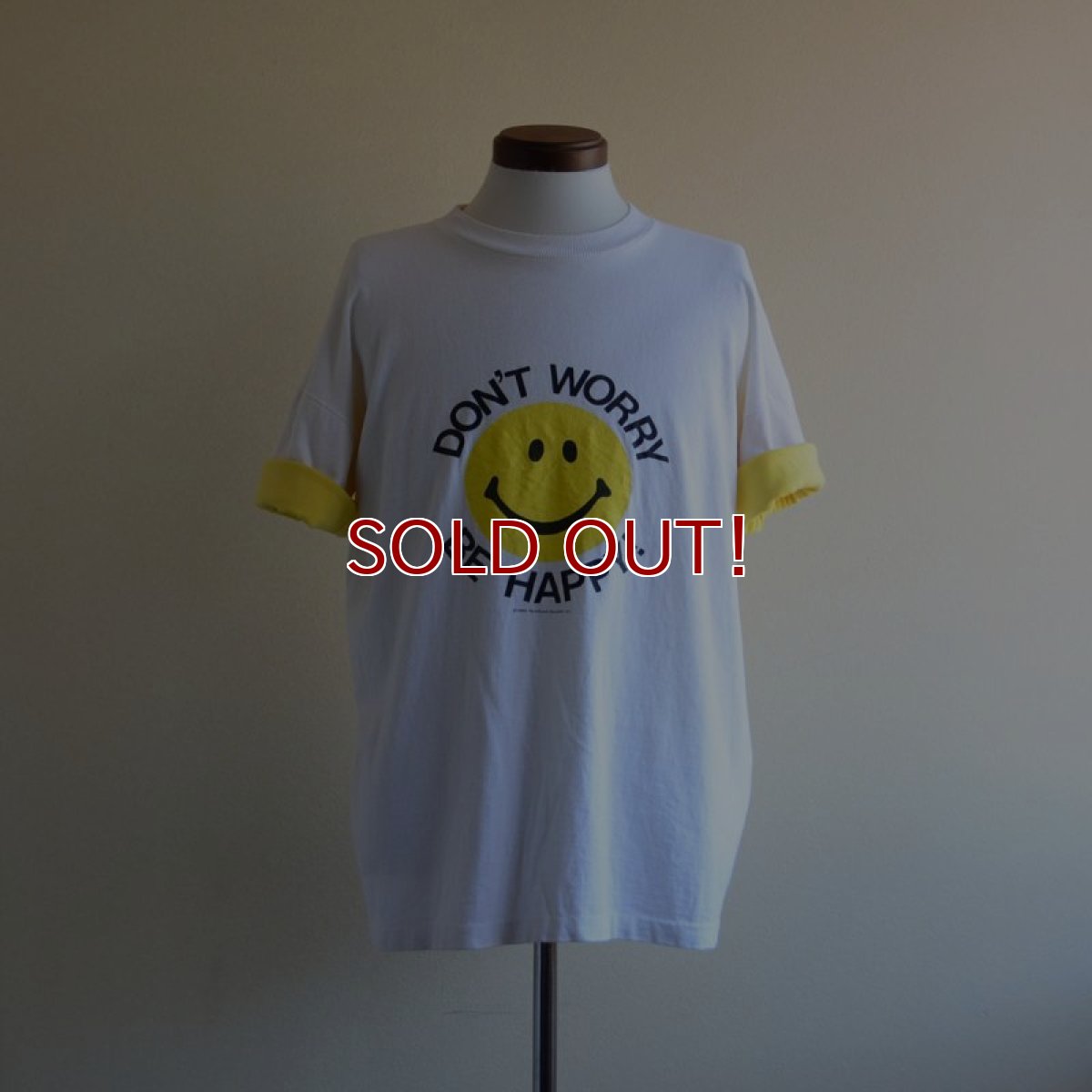画像1: 1980s DON'T WORRY BE HAPPY スマイルTシャツ　 HEARTLAND APPAREL　 表記XL  (1)