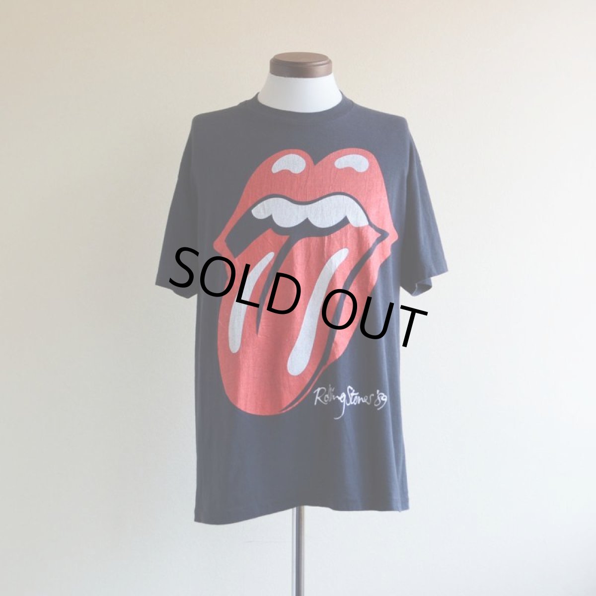 画像1: 1980s THE ROLLING STONES THE NORTH AMERICAN TOUR 1989 Tシャツ　 実寸L  (1)
