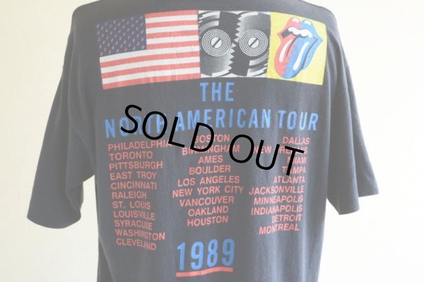 画像12: 1980s THE ROLLING STONES THE NORTH AMERICAN TOUR 1989 Tシャツ　 実寸L 