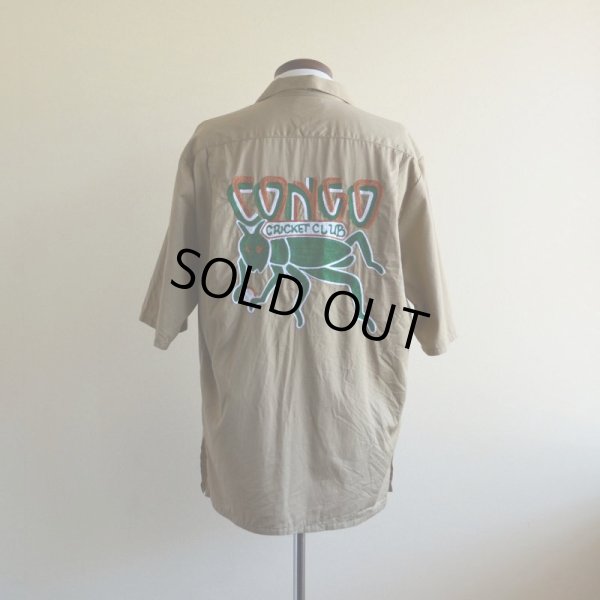 画像4: 1990s BANANA REPUBLIC チェーン刺繍オープンカラーシャツ　 表記L 