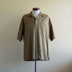 画像2: 1990s BANANA REPUBLIC チェーン刺繍オープンカラーシャツ　 表記L  (2)