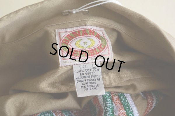 画像11: 1990s BANANA REPUBLIC チェーン刺繍オープンカラーシャツ　 表記L 