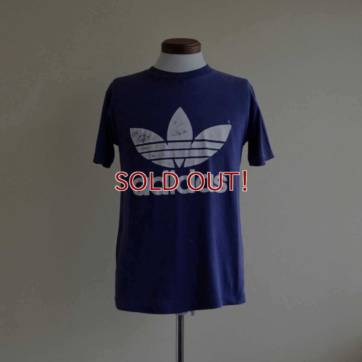 画像1: 1980s adidas トレフォイルTシャツ　 表記M  (1)