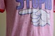 画像9: 1970s I'M WITH STUPID 杢リンガーTシャツ　 表記M 