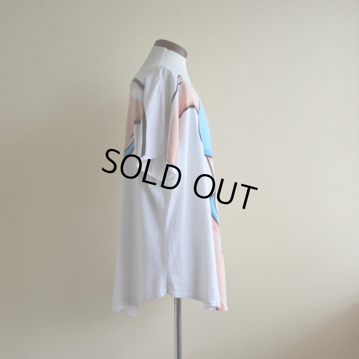 画像2: 1990s〜 ビキニだまし絵Tシャツ　 両面プリント　 実寸XL〜  (2)