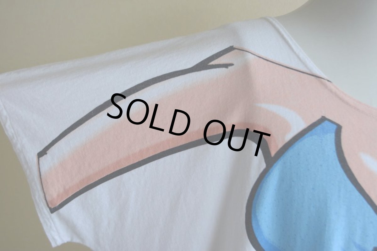 画像9: 1990s〜 ビキニだまし絵Tシャツ　 両面プリント　 実寸XL〜  (9)