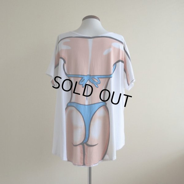 画像3: 1990s〜 ビキニだまし絵Tシャツ　 両面プリント　 実寸XL〜 