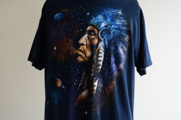 画像7: インディアンと宇宙Tシャツ　 表記L 