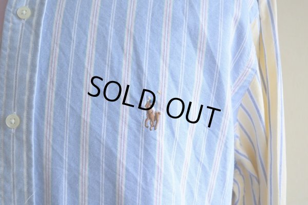 画像6: RalphLauren オックスフォードBDシャツ　 クレイジーパターン　 表記L 
