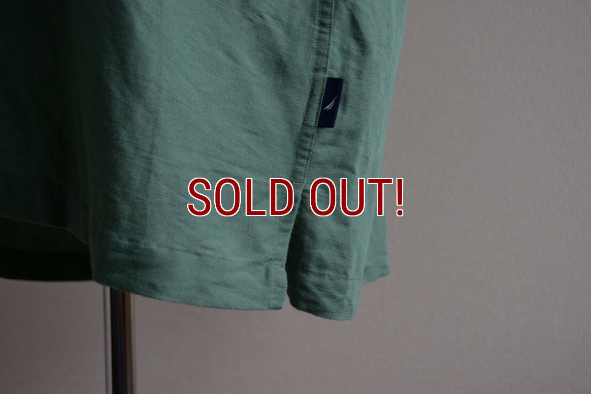 画像7: NAUTICA オープンカラーシャツ　 LINEN×RAYON　 表記M  (7)