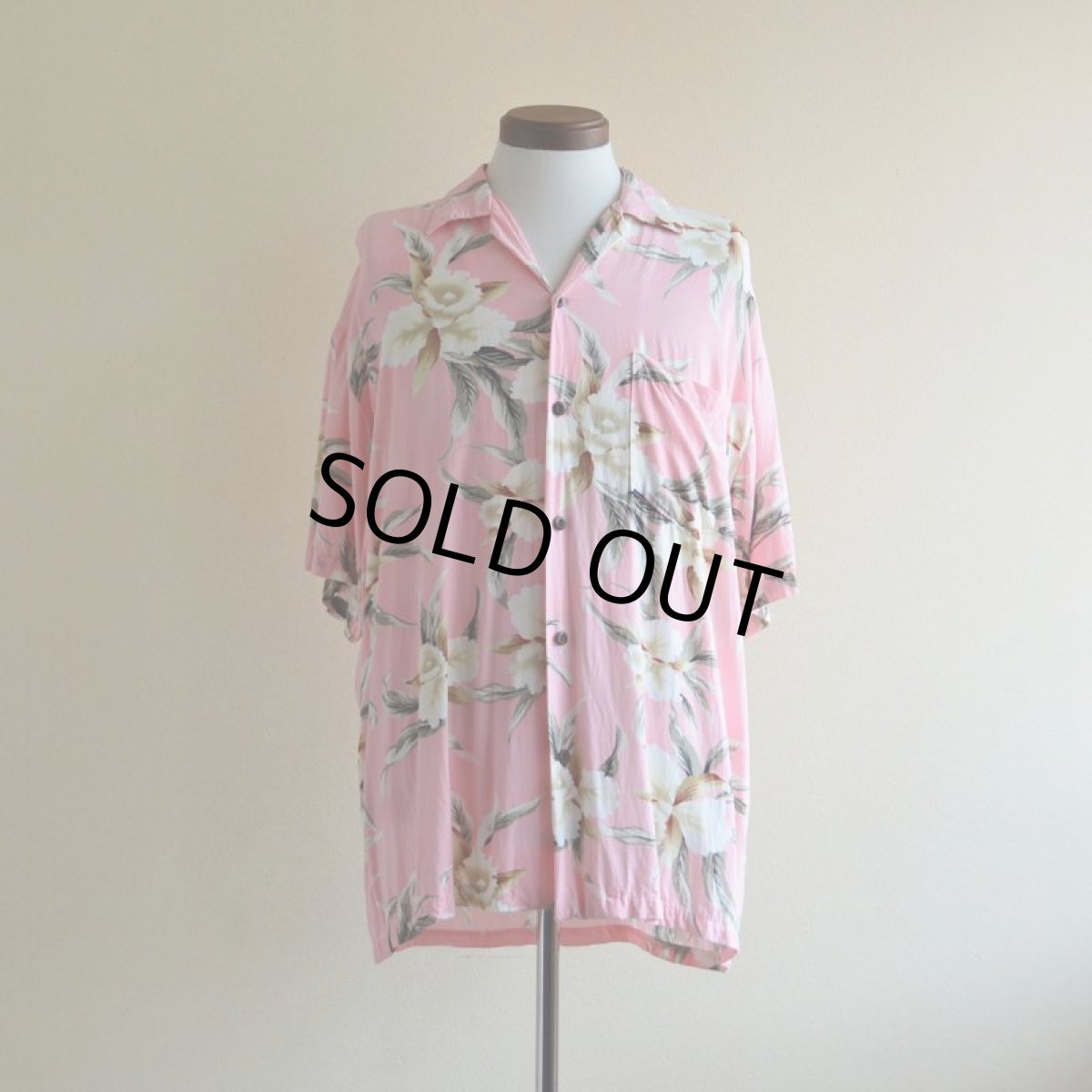 画像1: TWO PALMS レーヨンアロハシャツ  表記L  (1)