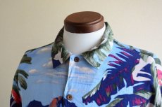 画像5: NAUTICA フラガール柄アロハシャツ　 LINEN×RAYON　 表記M  (5)