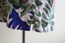 画像8: NAUTICA フラガール柄アロハシャツ　 LINEN×RAYON　 表記M  (8)
