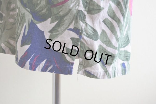 画像8: NAUTICA フラガール柄アロハシャツ　 LINEN×RAYON　 表記M 