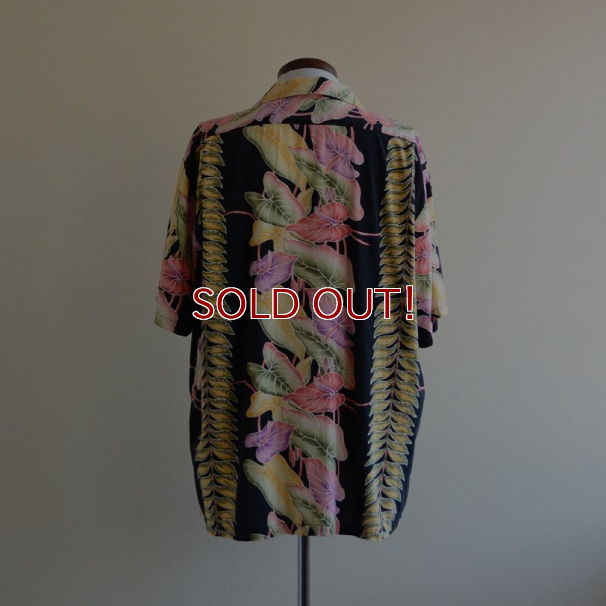 画像3: HILO HATTIE ボーダーパターンアロハシャツ　 COTTON×RAYON　 実寸L-XL  (3)