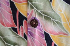画像6: HILO HATTIE ボーダーパターンアロハシャツ　 COTTON×RAYON　 実寸L-XL  (6)